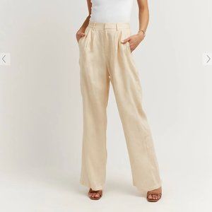 DISSH - NORAH BUTTER LINEN PANT SIZE 12